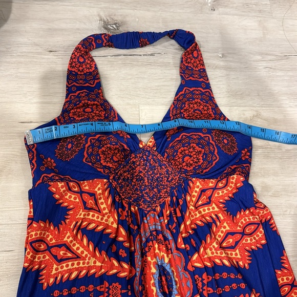 Silvergate Pre loved Boho Maxi halter Dress with padded Bra built in. - Picture 8 of 9